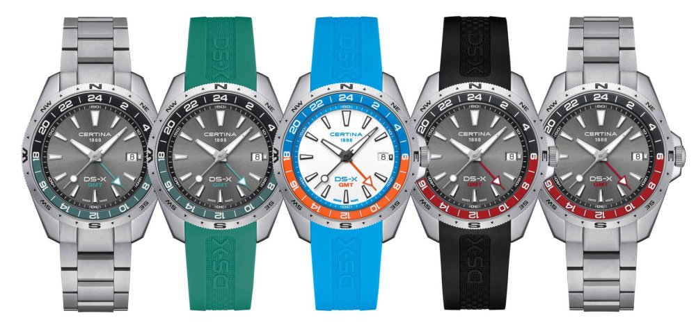 The brand Certina introduces the DS-X GMT model, breaking established conventions and bringing a fresh breeze and vibrant colors to the world of Swiss watches