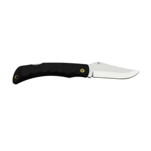 CROCODILE Folding Pocket Knife with Clip, Blade with Thumb Stud 243-NH-1/C Black