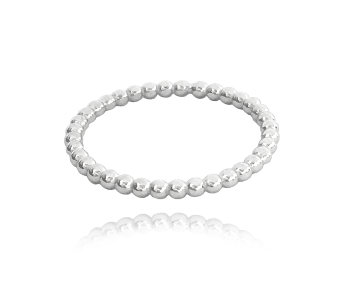 MINET Kuličkový stříbrný prsten vel. 62 JMAS0056SR62