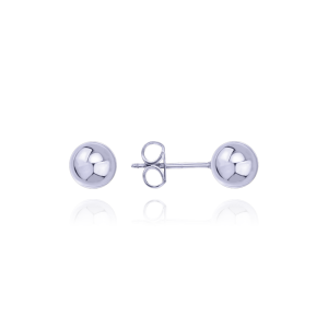 MINET Decent white gold round earrings Au 585/1000 1,00g JMG0048WSE11