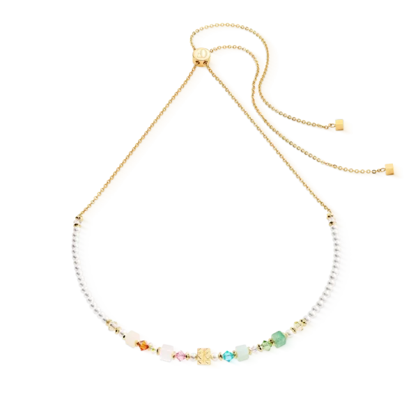 Cube Princess Fusion Blossom gold COEUR DE LION necklace 3031/10-1537
