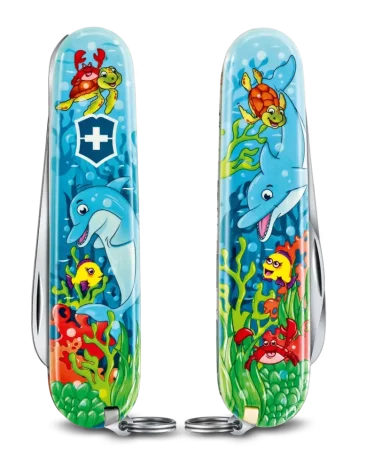My First Victorinox Pocket Knife 0.2373.E1, Set, Dolphin Edition