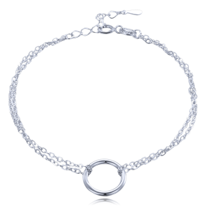 MINET Elegant silver bracelet with ring JMAS0288SB16