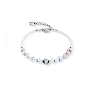 Shape Mix Nexus silver-pastel COEUR DE LION bracelet 3023/30-1039