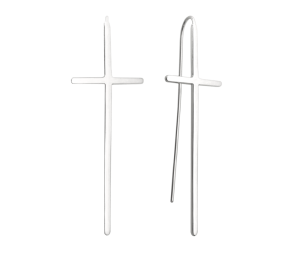 MINET Luxury silver earrings CROSSES JMAS0063SE00