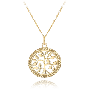 MINET Gold necklace tree of life Au 585/1000 1,50g JMG0205WGN45