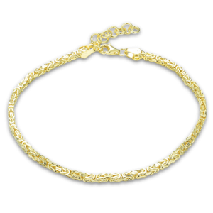 LAVVU Men’s Gold‑Plated Silver Bracelet JLAM0001GB21