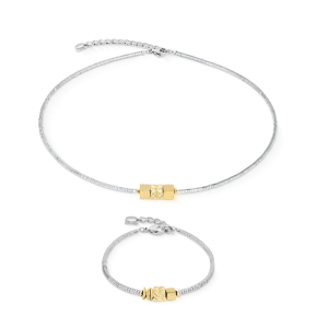 Náramok Cube Trio Facets gold-silver COEUR DE LION 2040/30-1716