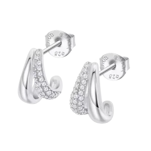 Women's Lotus Silver Earrings LP3846-4/1