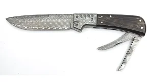 Lovecký nôž LES EXCLUSIVE, úzky, Mikov 398-DR-13/A – rukoväť z byvolieho rohu