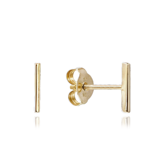 MINET Elegant gold bar earrings JMG0178WGE00