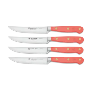 Set of 4 steak knives Classic Colour 12 cm Coral Peach 1061760403