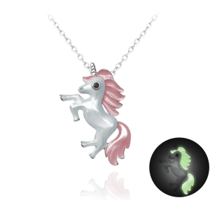 MINET Shining pink silver necklace JMAD0011PN38