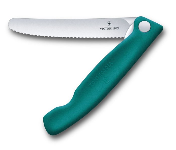Skládací svačinový nůž Victorinox Swiss Classic 6.7834.FC1 11 cm, Zelený