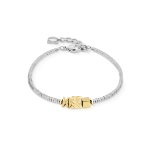 Náramok Cube Trio Facets gold-silver COEUR DE LION 2040/30-1716