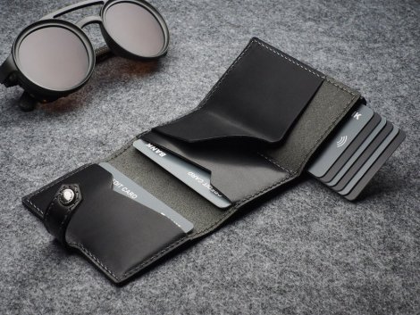 Wallet Pularys 211314101 HIKER RFID SET Black