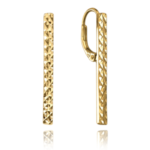MINET Gold-plated silver earrings, cut STICKS JMAS0198GE00