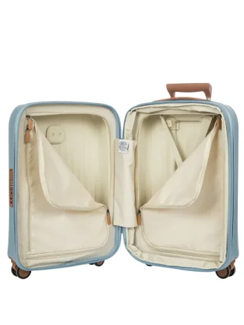 Bric’s BAH08451.022 Taormina Expandable Trolley Suitcase 55 cm, Sky Blue