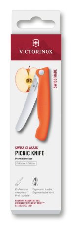 Skládací svačinový nůž Victorinox Swiss Classic 6.7839.FC1, Oranžový