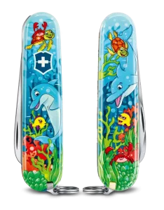 My First Victorinox Pocket Knife 0.2373.E1, Set, Dolphin Edition