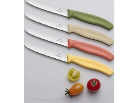 Nůž na rajčata Victorinox 6.7838.E120 Swiss Classic 11 cm, Lemon Glow