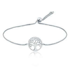 MINET Silver pull-on bracelet tree of life JMAN5020SB00