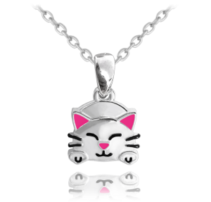 MINET Silver necklace CAT JMAD0034SN42