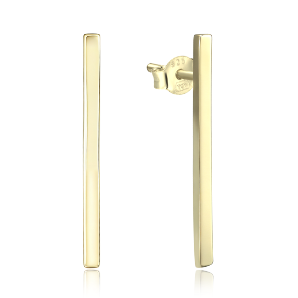 MINET Elegant gold-plated silver stud earrings JMAS0312GE00