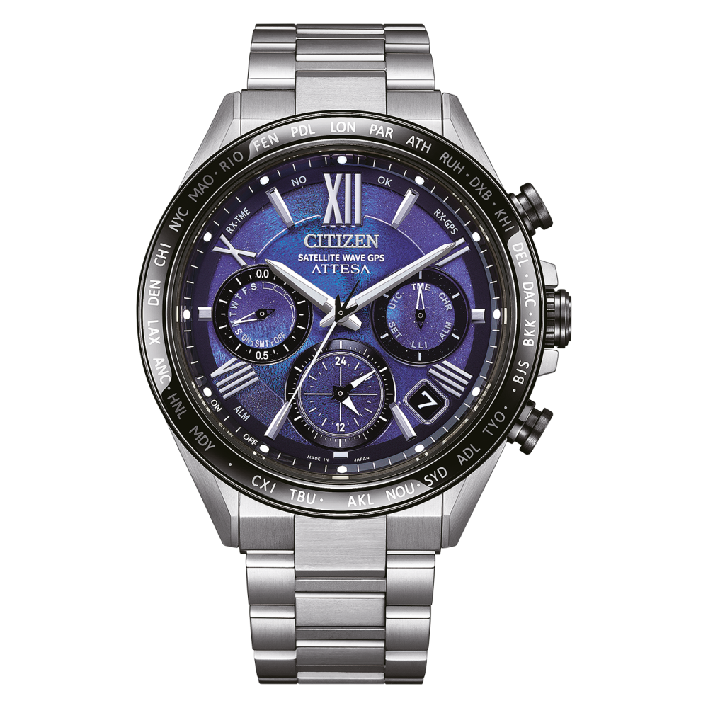 Levně Hodinky Citizen CC4075-50L Attesa Satellite Wave GPS Eco Drive Titanium