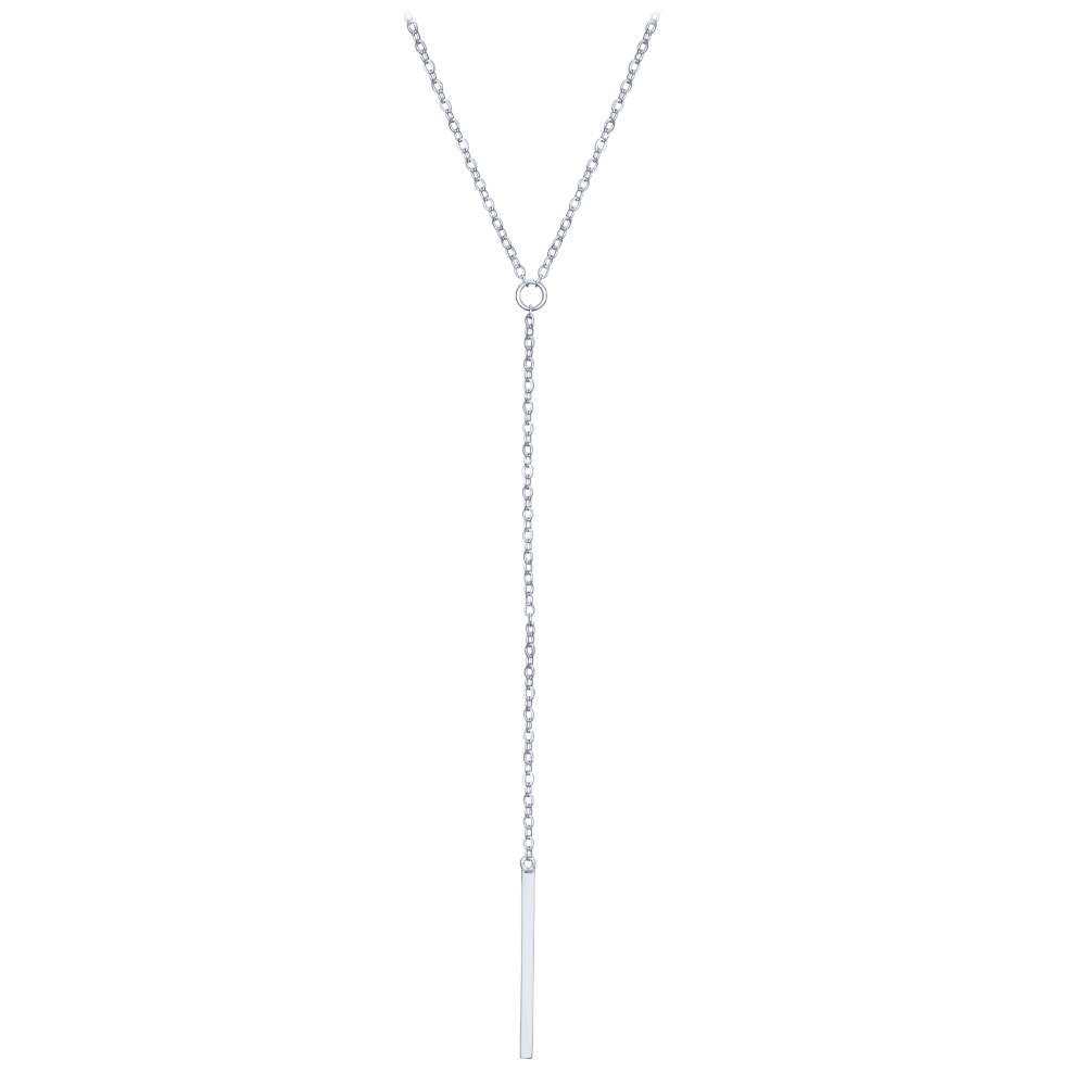 Levně MINET Elegantní stříbrný náhrdelník tyčka JMAS0312SN47