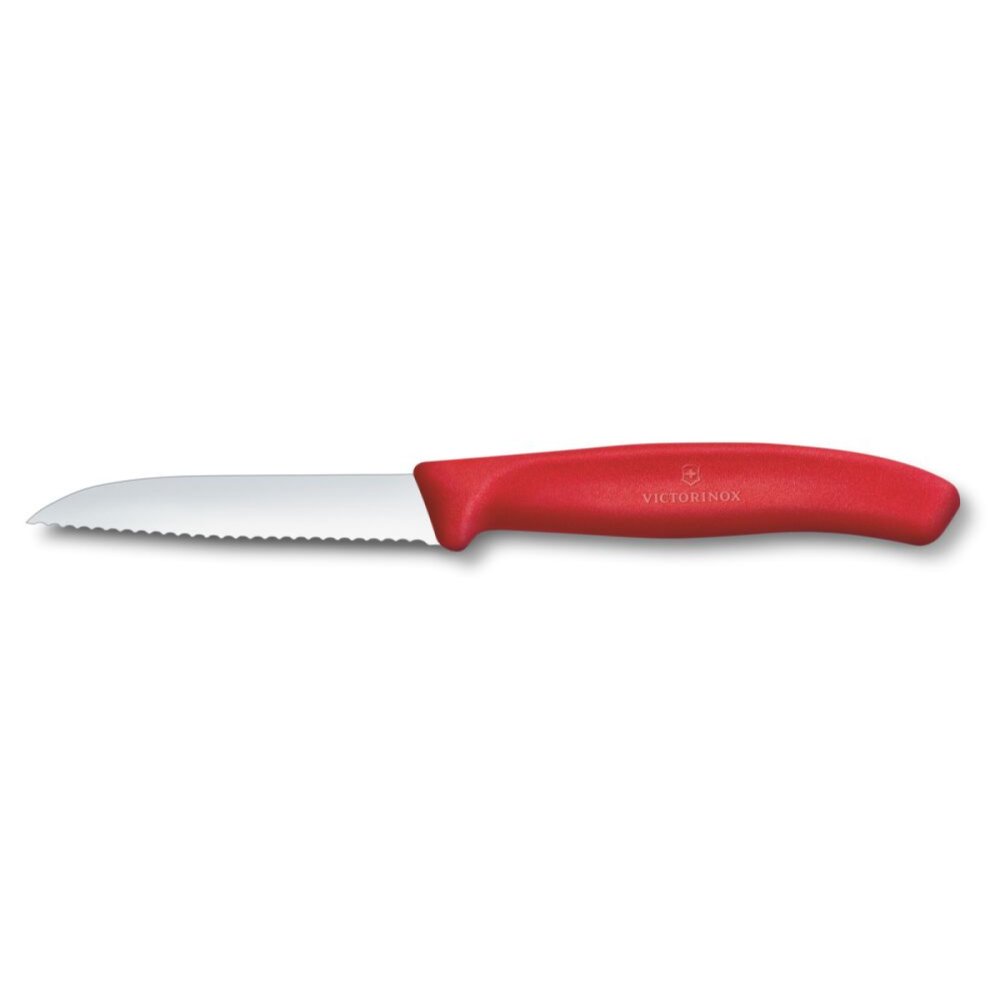 Levně Loupací nůž Victorinox 6.7431.C1 Swiss Classic 8 cm, červený