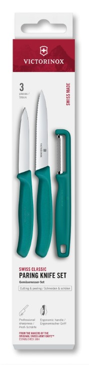 Levně Sada nožů se škrabkou Victorinox 6.7114.33C1 Swiss Classic, 3 ks