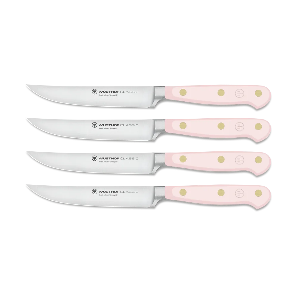 Sada 4 nožů na steaky Classic Colour 12 cm Pink Himalayan Salt Wüsthof 1061760404