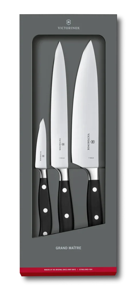 Levně Sada kuchyňských nožů třídílná Grand MaÎtre Victorinox 7.7243.3