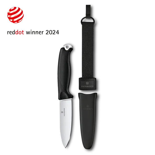 Levně Nůž s pevnou čepelí Venture Black Victorinox 3.0902.3