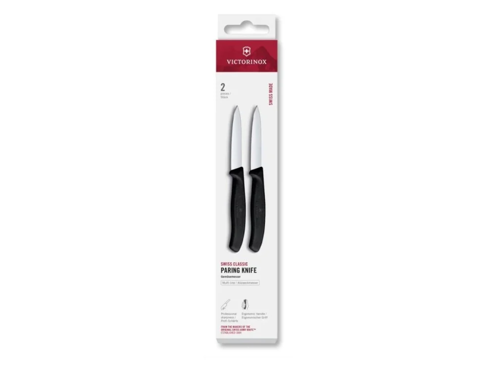 Levně Sada kuchyňských nožů Victorinox 6.7603.2 Swiss Classic, 8 cm, 2 ks