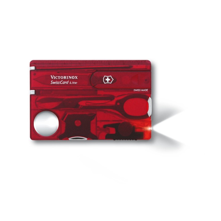 Levně Karta SwissCard Lite Victorinox 0.7300.T Červená