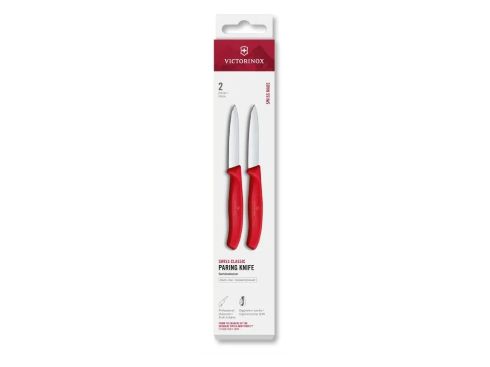 Levně Sada kuchyňských nožů Victorinox 6.7601.2C1 Swiss Classic, 8 cm, 2 ks