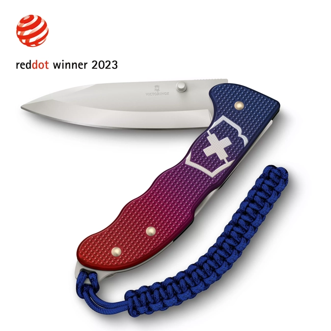 Levně Kapesní nůž Victorinox Evoke Alox 0.9415.D221 Modro/Červený