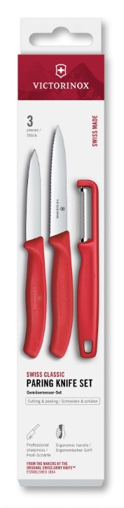 Levně Sada nožů se škrabkou Victorinox 6.7111.33C1 Swiss Classic, 3 ks