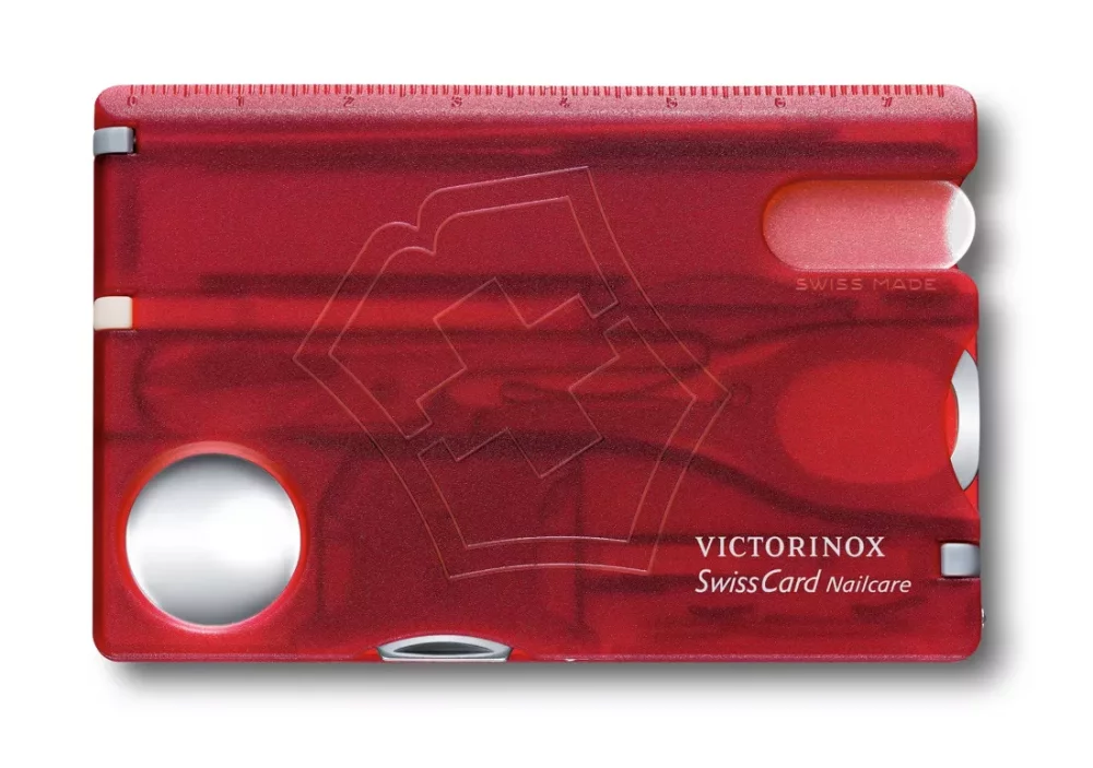 Levně Karta Swiss Card Nailcarre Victorinox 0.7240.T Červená