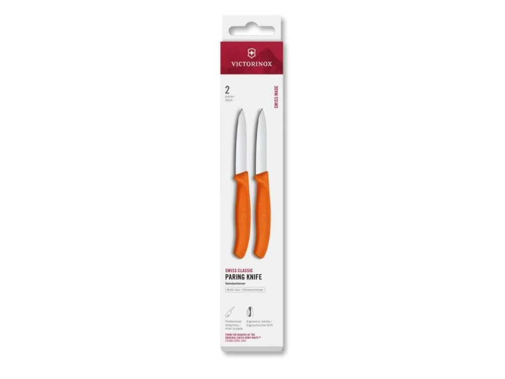 Levně Sada kuchyňských nožů Victorinox 6.7609.2C1 Swiss Classic, 8 cm, 2 ks