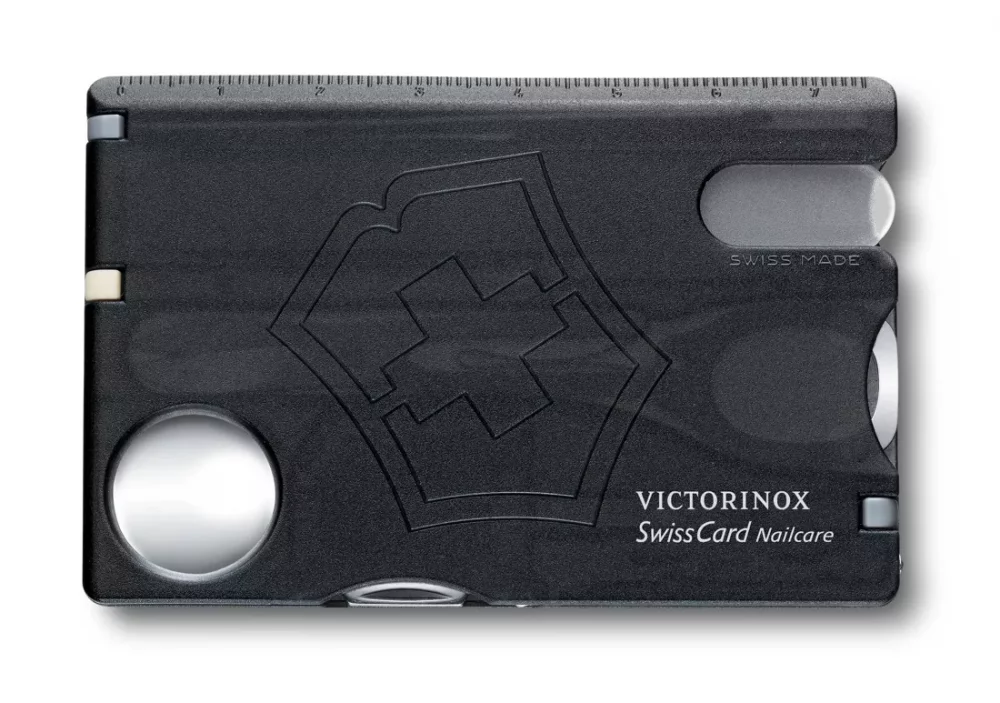 Levně Karta Swiss Card Nailcarre Victorinox 0.7240.T3 Černá