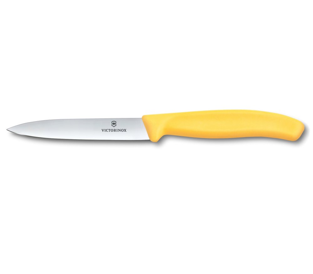 Levně Kuchyňský nůž Victorinox Swiss Classic 6.7708.C1 10 cm Žlutý