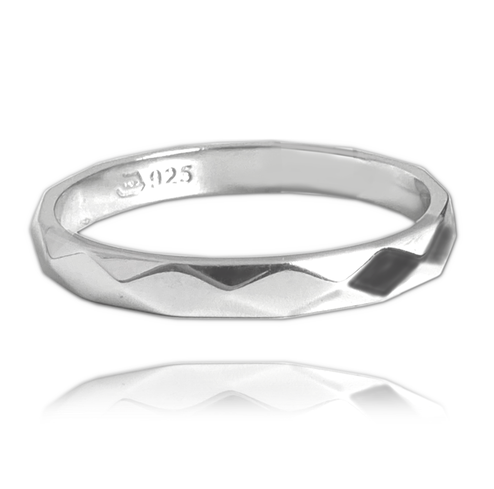 MINET+ Minimalistický snubní stříbrný prsten vel. 66 JMAN0330SR66