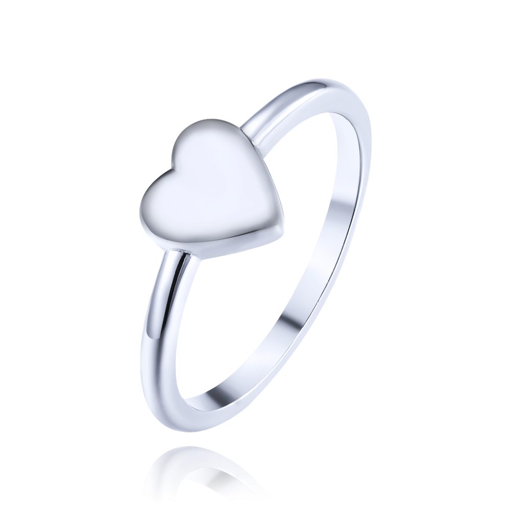 MINET Elegantní stříbrný prsten se srdíčkem vel. 56 JMAS0281SR56