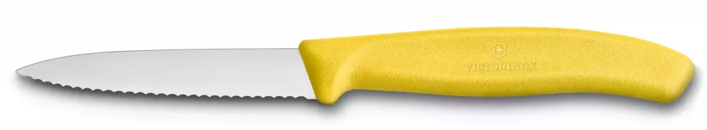 Nůž na zeleninu s vlnkovaným ostřím 8 cm Victorinox 6.7636.L118 Žlutý