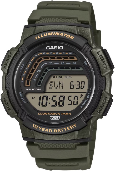 Levně Hodinky Casio WS-1800-3AVEF