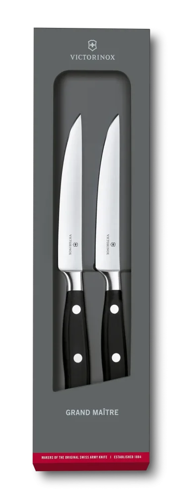 Levně Sada steakových nožů 2 ks Grand MaÎtre 12 cm Victorinox 7.7242.2