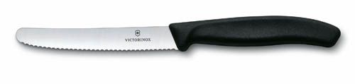 Levně Nůž na rajčata Victorinox Swiss Classic 6.7833.E1 11 cm Černý